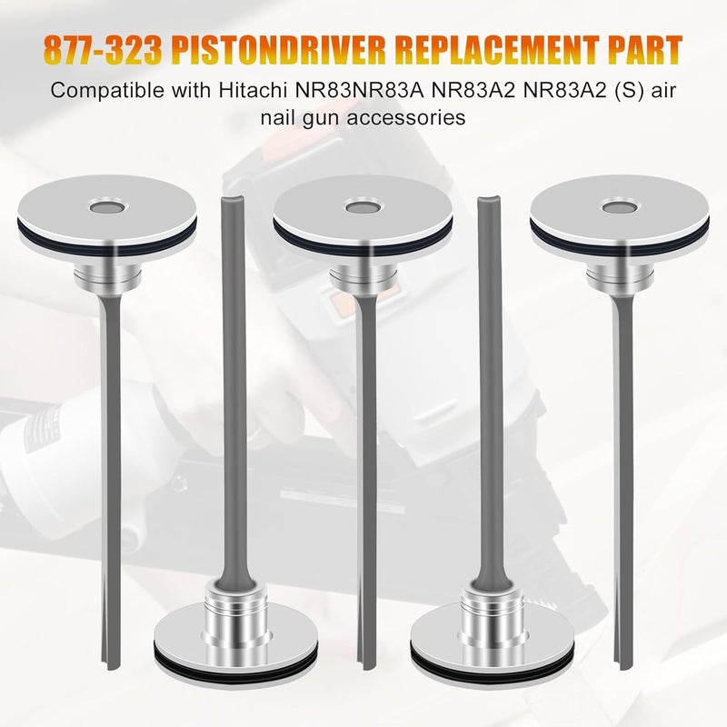 HLTIT 877-323 Aftermarket Piston Driver for Hitachi NR83A + A2 - Replacement SP 885-915 (5Pack) - Image 3